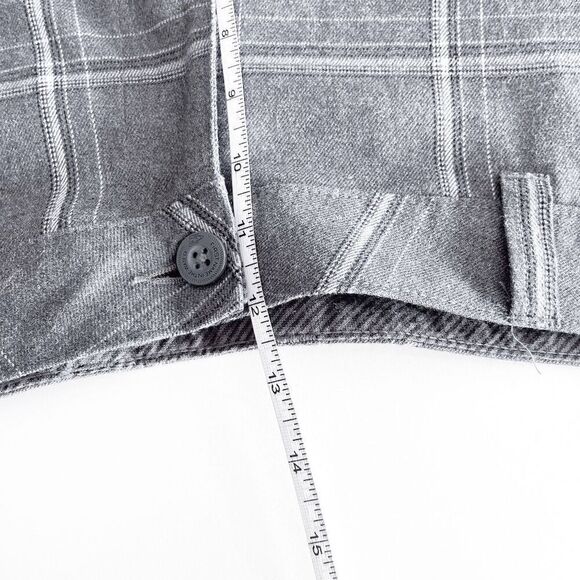 O'Neill Mens Chino Shorts First In — Last Out Plaid Flat Front Gray Plaid SZ 36 - Picture 6 of 7